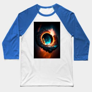 Cosmic Chaos: Magical Landscapes Baseball T-Shirt